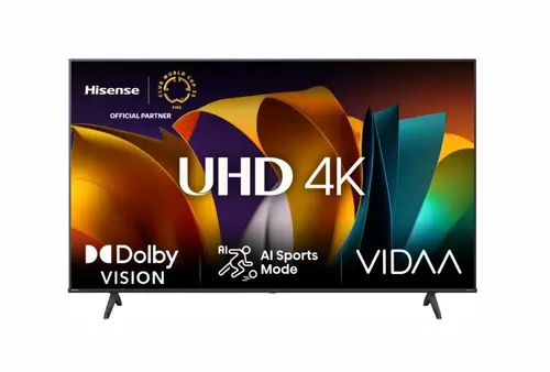 Телевизор, Hisense 65" A6N, 4K Ultra HD 3840x2160, DLED, DFA, Precision Colour, HDR 10+, HLG, Dolby Vision, DTS Virtual X, Smart TV, WiFi, BT, Light Sensor, Gaming Mode, 1xHDMI2 eArc, 2xHDMI, 2xUSB, LAN, CI+, DVB-T2/C/S2, Black