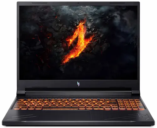 Лаптоп, Acer Nitro 16, ANV16-71-71N0, Intel Core i7-14650HX (up to 5.2GHz, 30MB), 16" WUXGA (1920x1200)IPS, 165Hz, 16GB DDR5(1 slot free), 1024GB PCIe NVMe SSD, GeForce RTX 4060 8GB GDDR6, Wi-Fi 6 AX201+BT5.1, Killer E2650, HD Cam, KB Backlight, No OS, Black