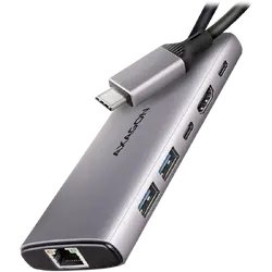 AXAGON HMC-6G2L 2x USB-A 10Gbps, 1x USB-C 10Gbps, 4K/60Hz HDMI, RJ-45, USB 3.2 Gen 2 hub, PD 100W, 15cm USB-C cable