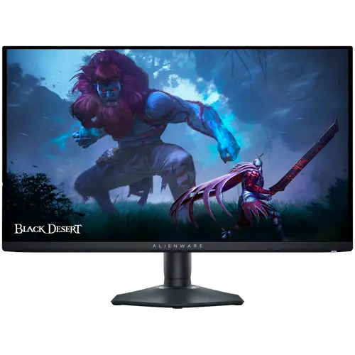 Alienware AW2725DF Gaming Monitor, 27" (26.7") QD OLED QHD 2560x1440 360Hz AG, 1000 cd/m2 (HDR peak), 1.5m:1, 0.03ms, 178/178, 2xDP 1.4, 1xHDMI 2.1, 1xUSB Type-B up, 3xUSB Type-A down, 1xUSB Type-C down, AMD FreeSync, Height, Tilt, Swivel, Pivot, 3Y