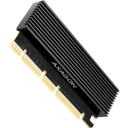 AXAGON PCEM2-XS PCI-E 3.0 16x - M.2 SSD NVMe, up to 80mm SSD, low profile, heatsink