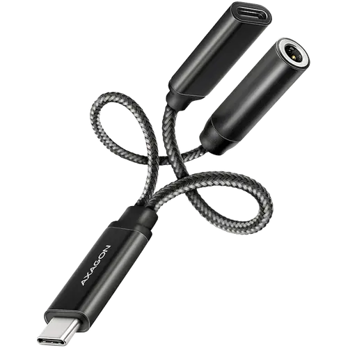 AXAGON ADA-HCPD USB-C to 3.5mm jack - Hi-Res DAC audio adapter, 384kHz/32bit, PD 60W 3A