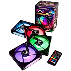ARGB Fan*4 & ARGB controller & Remote ; Fan : 120 x 25 x 120mm, PWM 4PIN(Male & Female); ARGB 5V 3PIN(Male & Female)Speed: 800-1800RPM(PWM)