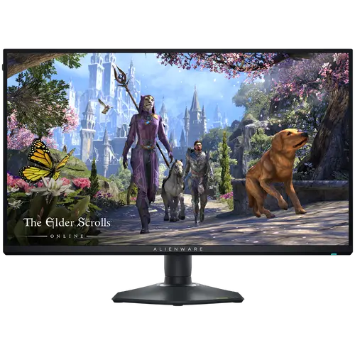 Alienware AW2725QF Gaming Monitor, 27" 16:9 IPS 3840x2160 up to 180Hz or 1920x1080 up to 360Hz, 0.5ms GtG, 1000:1, 400 cd/m2, G-Sync, 2x HDMI, 1xDP, 3xUSB 3.2, 1xUSB-C (15W), Tilt, Swivel, Pivot, Height Adj, 3Y