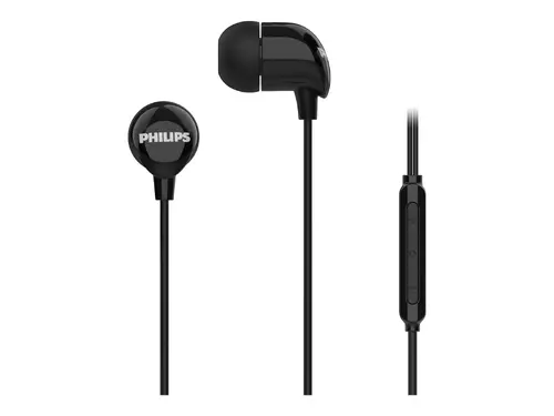 PHILIPS слушалки с микрофон цвят черен Вградено дистанционно управление