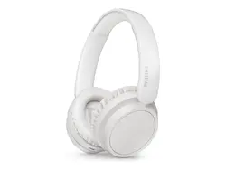 PHILIPS Bluetooth слушалки 40мм мембрани меки наушници 65 часа време за разговори бели