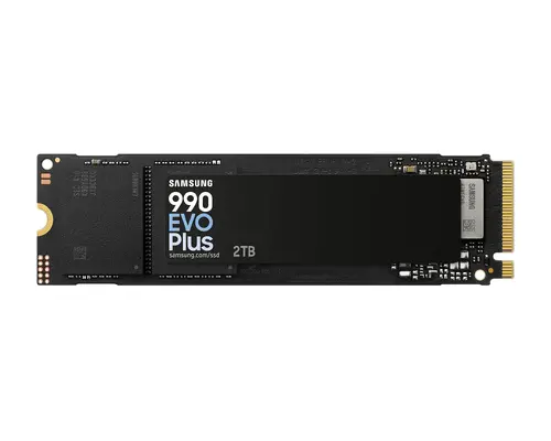 Твърд диск, Samsung SSD 990 EVO Plus 2TB PCIe 4.0 NVMe 2.0 M.2 V-NAND 3-bit MLC, 256-bit Encryption, Read 7150 MB/s Write 6300 MB/s