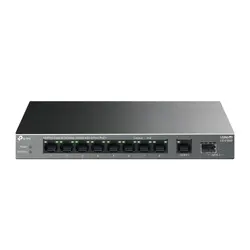Комутатор TP-Link LS1210GP, 8x1Gb PoE+, 1x1Gb, 1GbxSFP