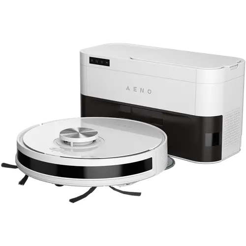 Robot Cleaner w/Dust Collector, white, 2in1 and dust tank, 4000pa, 3200mAh battery