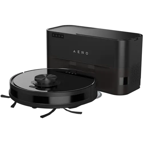 Robot Cleaner w/Dust Collector, black, 2in1 and dust tank, 4000pa, 3200mAh battery