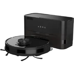 Robot Cleaner w/Dust Collector, black, 2in1 and dust tank, 4000pa, 3200mAh battery