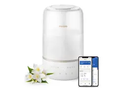 PHILIPS Овлажнител на въздух Серия 1000 Непрекъснато овлажняване за до 32 часа приложение Air+ за помещение до 41 м² бяло
