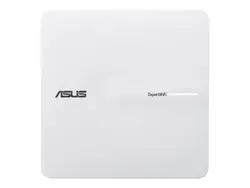 Аксес-пойнт, Asus Business PoE Access Point ExpertWiFi EBA63, AX3000, Dual-Band, Quad-Core 1.7GHz CPU, 256MB/512MB Flash/RAM, Gigabit, OFDMA, Beamforming, WPA, WPS, SSH, 5 SSIDs, SDN, PoE & PoE+, wall mounting/ceiling,White