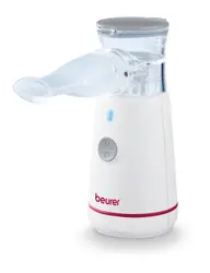 Инхалатор, Beurer IH 47 Nebuliser, vibrating membrane technology, Small and light; whisper-quiet operation; self-cleaning function; Mouthpiece, adult mask, children mask, storage bag and USB- C cable