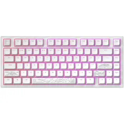 Геймърскa механична клавиатура Dark Project ALU81A Terra Nostra White RGB