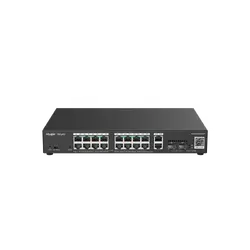 Комутатор Ruijie RG-ES220GS-P, 18xGbE, 2xSFP, 16x PoE+, 250W, до 16 VLAN