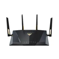 Рутер, Asus Gaming Wireless Router, RT-BE88U, BE7200, Dual-Band, Quad-Core 2.6GHz CPU, 256MB/2GB Flash/RAM, 4K-QAM, MLO, 10G dual-port, SFP+, 2.5G quad-port, AiProtection Pro, Adaptive QoS, VPN Fusion, Instant Guard, IPTV, OFDMA, MU-MIMO, AiMesh, Black