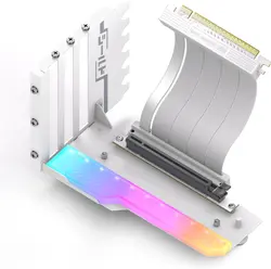 Брекет за вертикален монтаж на GPU EZDIY-FAB RGB PCIe 4.0 Riser Cable 90°