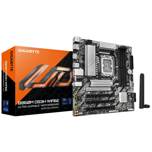 Дънна платка GIGABYTE B860M DS3H WIFI 6E, LGA 1851