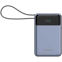 CANYON power bank OnPower 600 built-in cable 20000 mAh PD65W Dark Grey