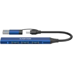 CANYON hub DS-02 4in1 USB-A/C Blue