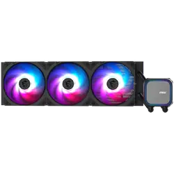 MSI MAG CORELIQUID A13 360, 3x120mm Pre-installed ARGB Daisy Chain Fans, Replacable Top Cover, Copper Base Intel LGA 1700/1851, AMD AM5/AM4, 3Y Warranty