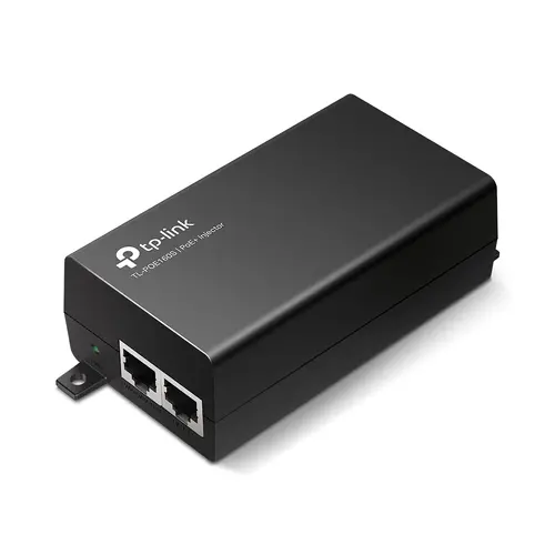 TP-Link POE160S PoE+ Injector Adapter, 1× Gigabit PoE Port, 1× Gigabit Non-PoE Port, 802.3at/af Compliant, Data and Power Carried over The Same Cable Up to 100 Meters, Plastic Case, Pocket Size