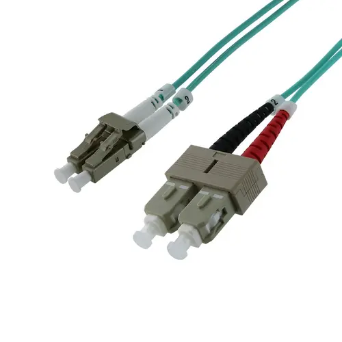 Оптична корда SeaMAX, 2m, LC-SC UPC, MM OM3 50/125, duplex, 2.0mm, LSZH