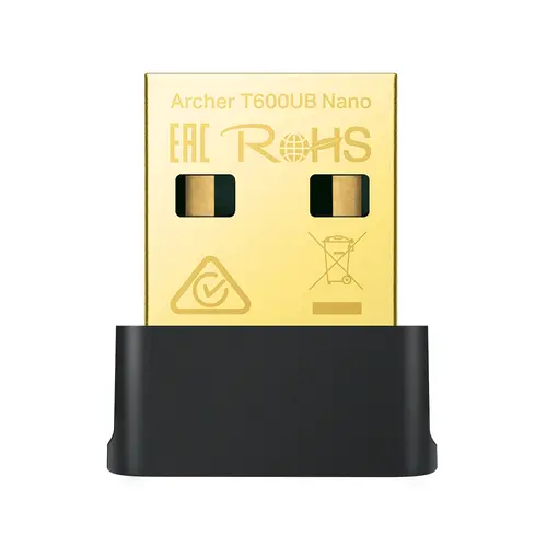 Безжичен адаптер TP-Link Archer T600UB Nano,600Mbps, 2.4Ghz/5GHz USB, Bluetooth