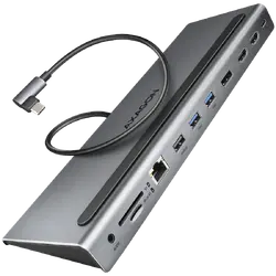 Axagon Multiport USB-C 5Gbps TRIPLE 4K DISPLAY hub HMC-4KX3