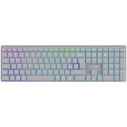 CANYON keyboard HKB-W11 UK/US RGB Dual Mode Wireless Grey