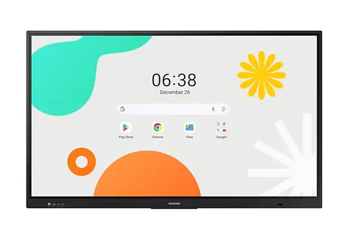 Интерактивен дисплей, Samsung Interactive E-Board WA75F 75" Android OS 4K Digital Flipchart TOUCH, Mirroring, Wi-Fi, Black