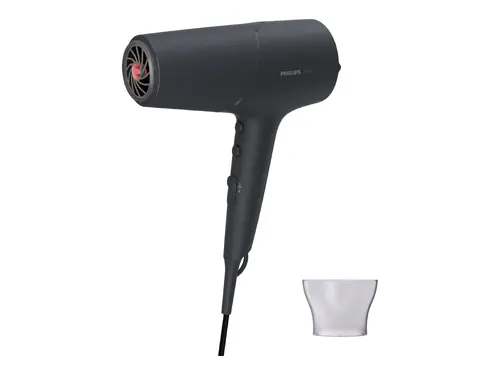 PHILIPS Сешоар 2100W Series 5000 ThermoShield технология йонна грижа 5 степени цвят графит