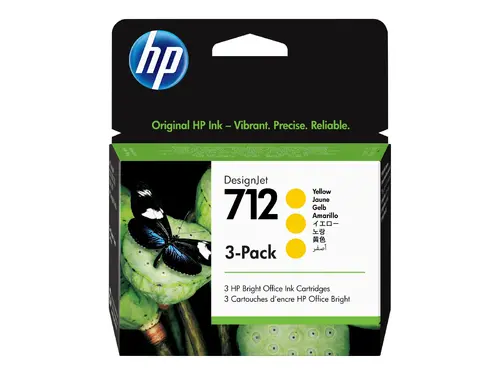 Консуматив, HP 712 Yellow Ink Cartridge 3-Pack
