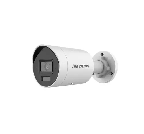 Камера, HikVision 4 MP Acusense Smart Hybrid Light Fixed Bullet Network Camera, 4 mm, F1.6, IR, White Light up to 40m, H.265+, IP67, built-in arrayed dual-microphone, built-in memory card slot (up to 512GB), 12Vdc/PoE 7.5W