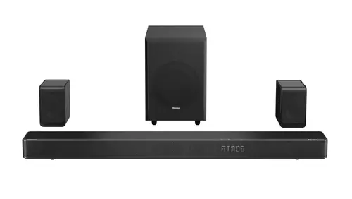 Аудио система, Hisense AX5125H 5.1.2Ch Sound Bar with Wireless Subwoofer, 500W, Dolby Atmos, Bluetooth 5.3, 4K HDMI Pass Through, DTS:X, HDMI/AUX/ARC/Optical/USB, 7 EQ Modes
