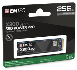 Твърд диск, EMTEC X300 256G M2 PCIE3