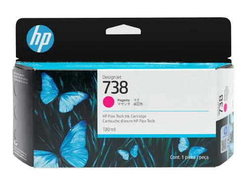 Консуматив, HP 738 130-ml Magenta DesignJet Ink Cartridge Консуматив, HP 738 130-ml Magenta DesignJet Ink Cartridge