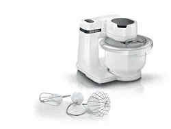 Кухненски робот, Bosch MUMS2AW00 Kitchen machine, MUM Serie 2, 700 W, 4 speeds, 3.8l plastic mixing bowl, White