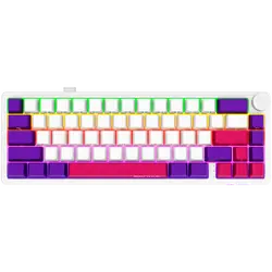 LORGAR KBP70MW, Wireless 65% Mechanical Gaming Keyboard Pro, White, EN layout