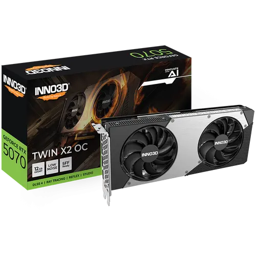 Видео карта, Inno3D GeForce RTX 5070 12GB GDDR7 Twin X2 OC