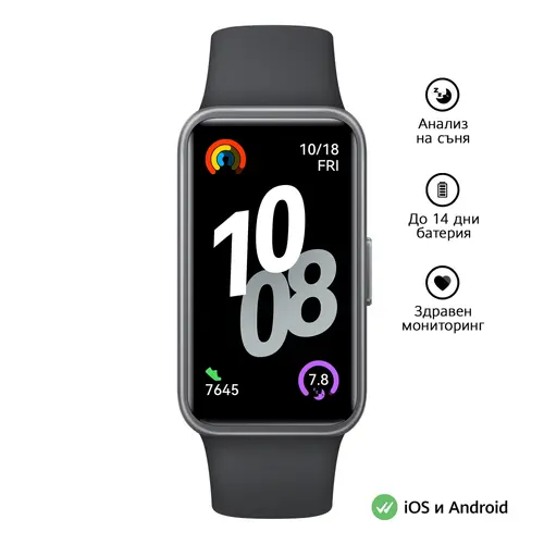 Фитнес гривна, Huawei Band 10 Nora-B19F Black
