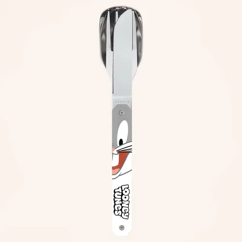 Комплект за хранене Akinod Straight Cutlery 12H34, Bugs Bunny