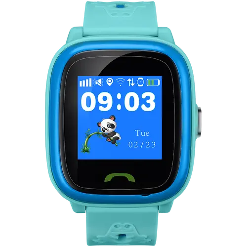 CANYON Polly KW-51 Kids smartwatch, 1.22 inch colorful screen, SOS button, single SIM,32+32MB, GSM(850/900/1800/1900MHz), IP68 waterproof, Wifi, GPS, 420mAh, compatibility with iOS and android, Blue, host: 46*40*15MM, strap: 180*20mm, 46g