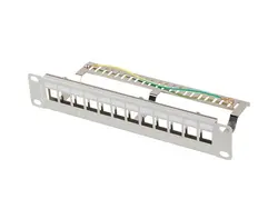 Пач панел, Lanberg patch panel blank 12 port 1U 10