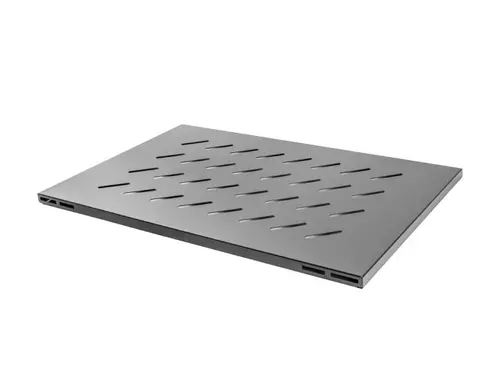 Аксесоар, Lanberg 19" fixed shelf for open rack 800mm 1U/480.5x580mm max load capacity up to 120kg black