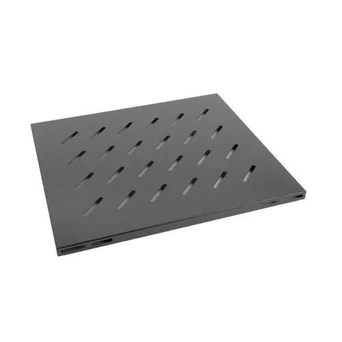 Аксесоар, Lanberg 19" fixed shelf 1U / 465x500mm, max load capacity up to 120 kg, black