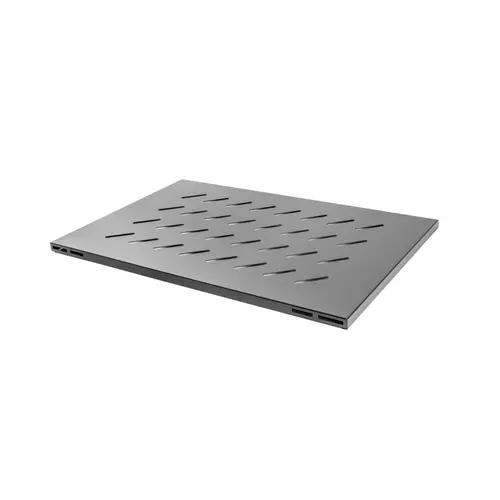 Аксесоар, Lanberg 19" fixed shelf 1U / 465x715mm, max load capacity up to 15kg, black