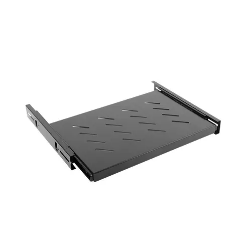 Аксесоар, Lanberg 19" sliding shelf 1U / 463x350mm, max load capacity up to 18kg, black