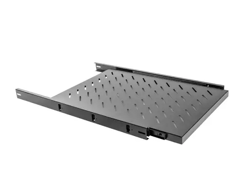 Аксесоар, Lanberg 19" sliding shelf 1U / 465x750mm, max load capacity up to 60kg, black